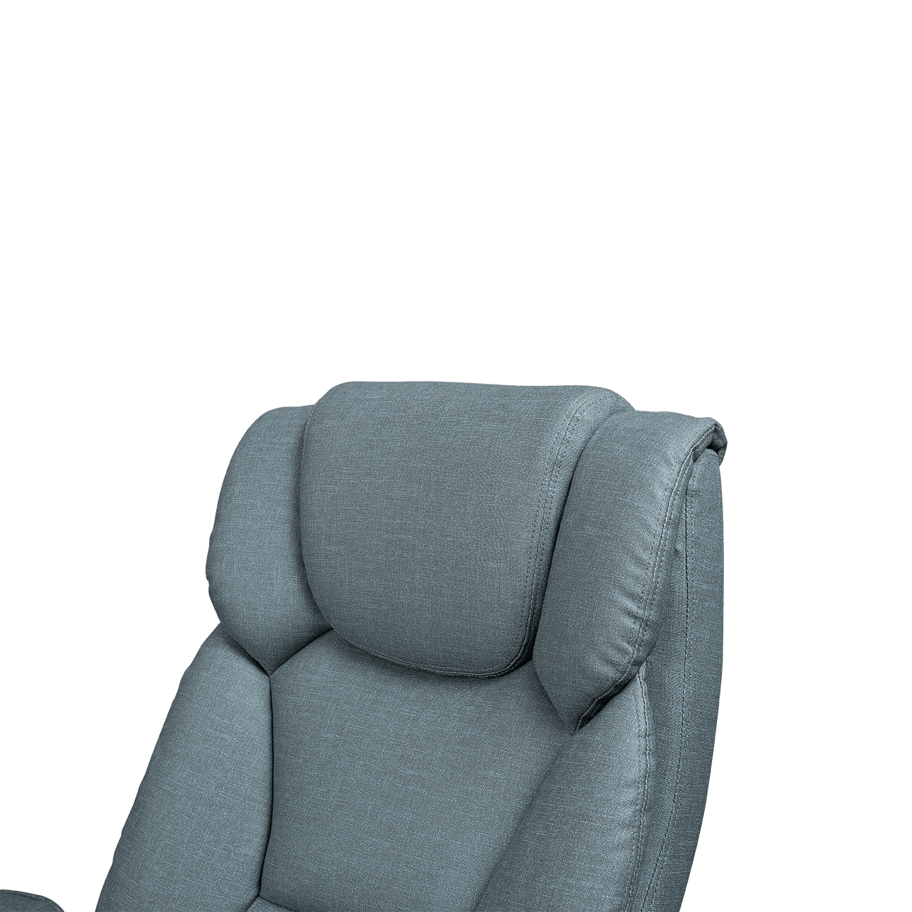 Chaise de direction en tissu avec accoudoirs complets, technologie confortable et Unique, fauteuil de direction inclinable avec repose-pieds details