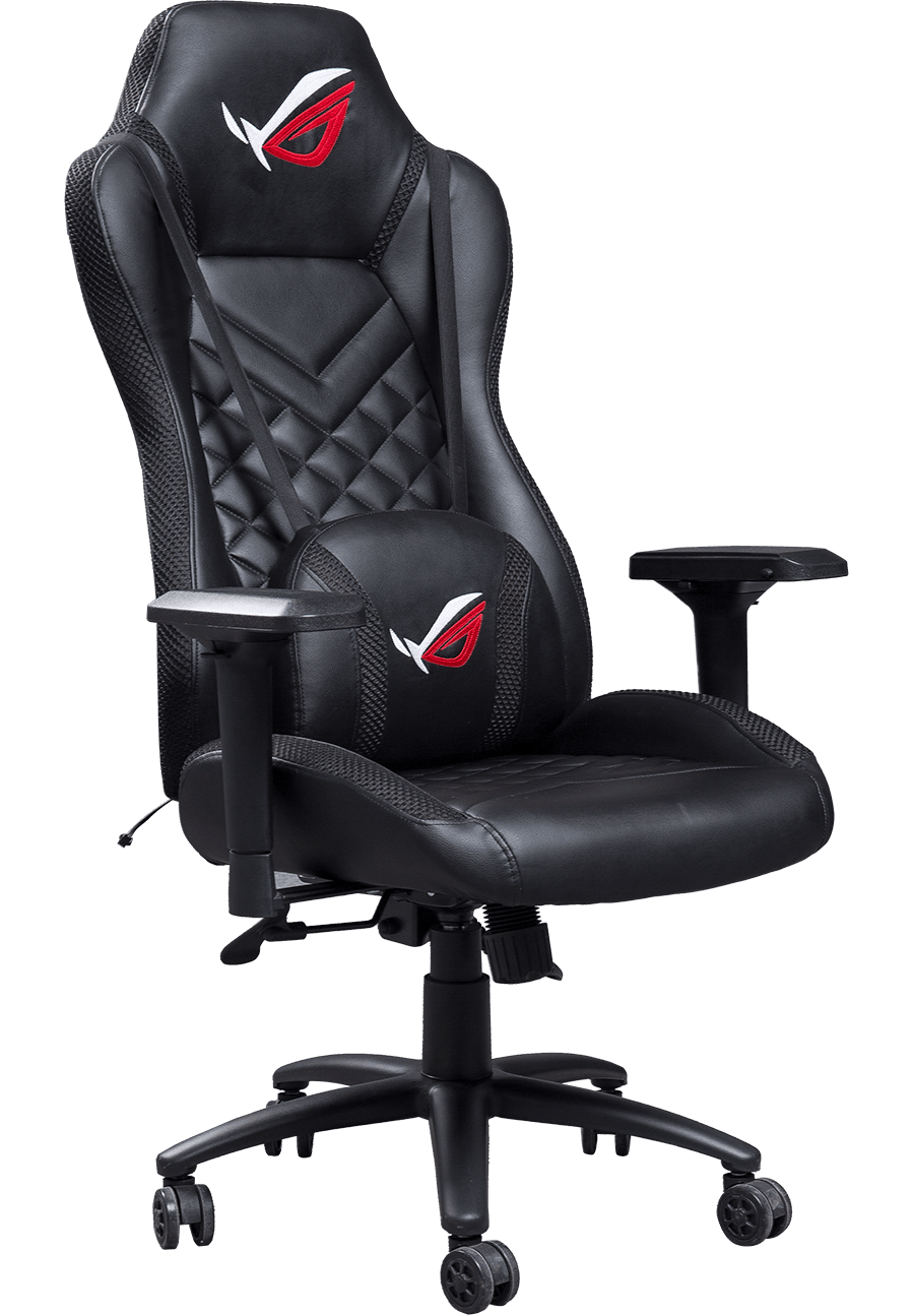 Fonction inclinable Gaming revêtement robuste 360 ​​fonction pivotante PC Gamer chaise entièrement noir PU chaise de jeu details